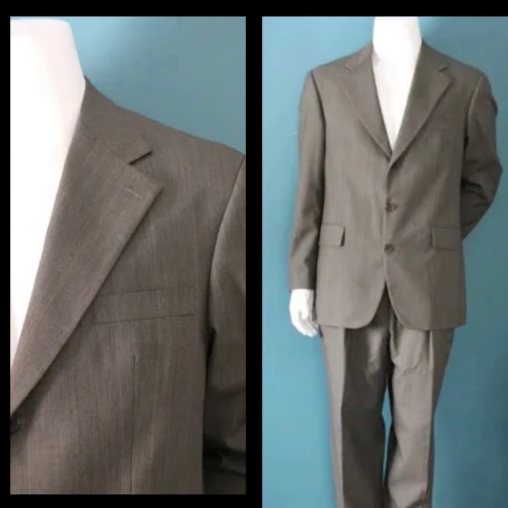 Brand New Ralph Lauren with tags 2 piece wool suit size 42 R.